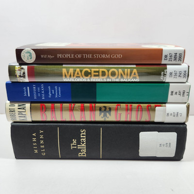 Balkans Macedonia People History Travel 5 Lot Glenny Kaplan Jelavich 3 HC 2 PB