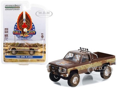 1982 GMC K-2500 PICKUP TRUCK BROWN (DIRTY) THE FALL GUY 1/64 GREENLIGHT 44965 F