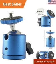 Mini Ball Head Aluminum Alloy Tripod Ball Head with 1/4" Screw Thread Base Mo...