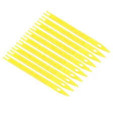 Netting Needle Shuttles 1#, 15 Pack Plastic Fishing Net Repair Tool, Yellow