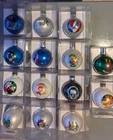 RARE Lot of 14 Grateful Dead Christmas Ornament Santa's Rock Shop New Old Stock