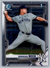2021 Bowman Draft #BDC-118 BRENDAN BECK Chrome Prospects Yankees