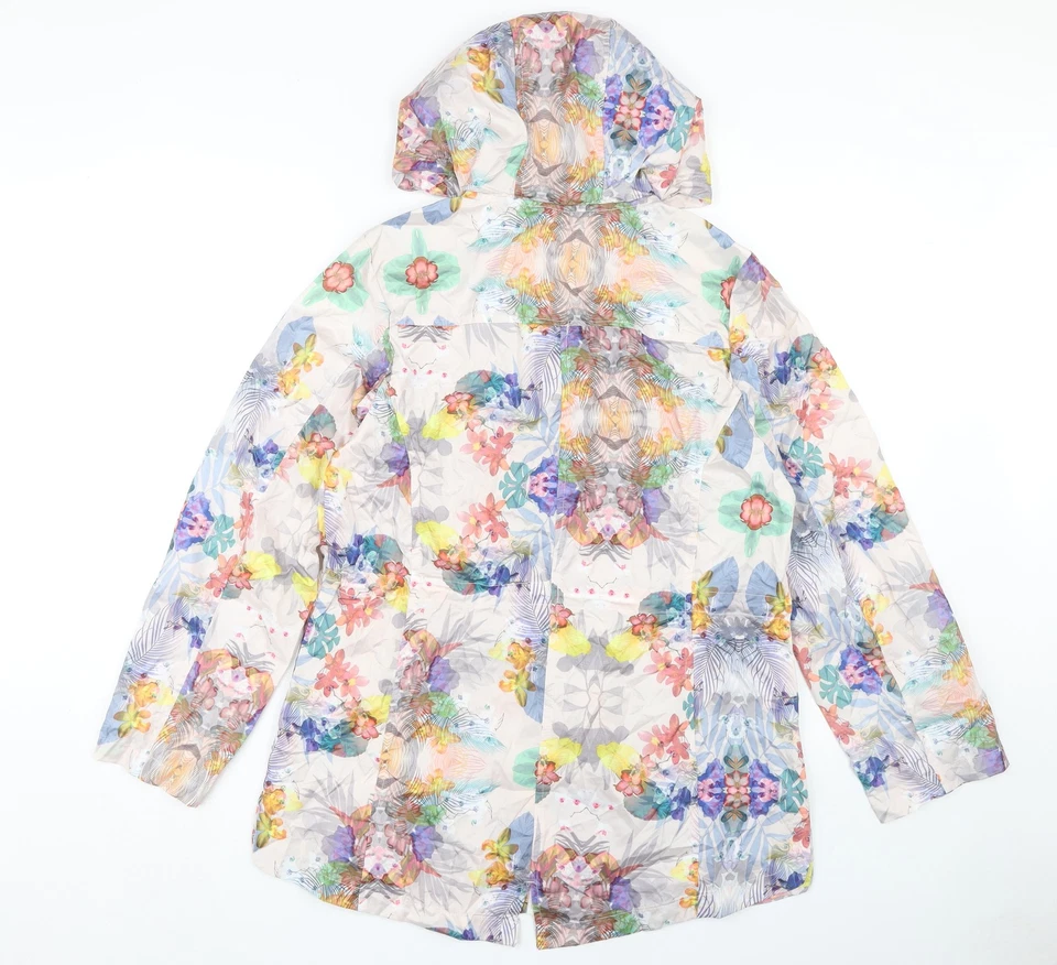 Susan Graver Women's Multicoloured Floral Puffer Jacket M - Image 2 of 4