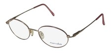 NEW MARCOLIN 7216 EYEGLASS FRAME FULL-RIM WOMENS VINTAGE 52-19-140 METAL GOLD