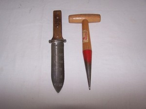 Vintage Sparko Planting Digger Tool & Truly Garden Hori Hori Garden Knife 7''