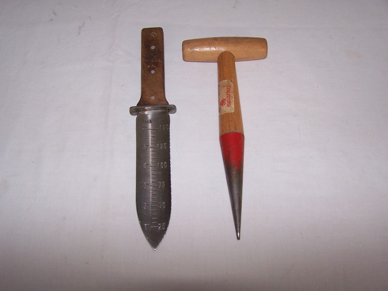 Vintage Sparko Planting Digger Tool & Truly Garden Hori Hori Garden Knife 7''