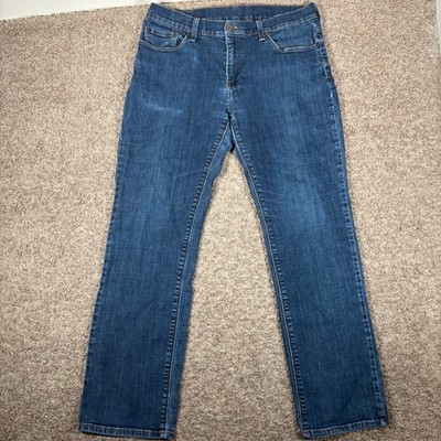 Mott & Bow Men Straight Leg Jeans Dark Stone Indigo 34x32 (Fits 34x3)