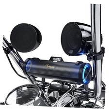 Bluetooth Motorcycle Speakers 8-Speaker Waterproof Stereo System w/ 4.25"