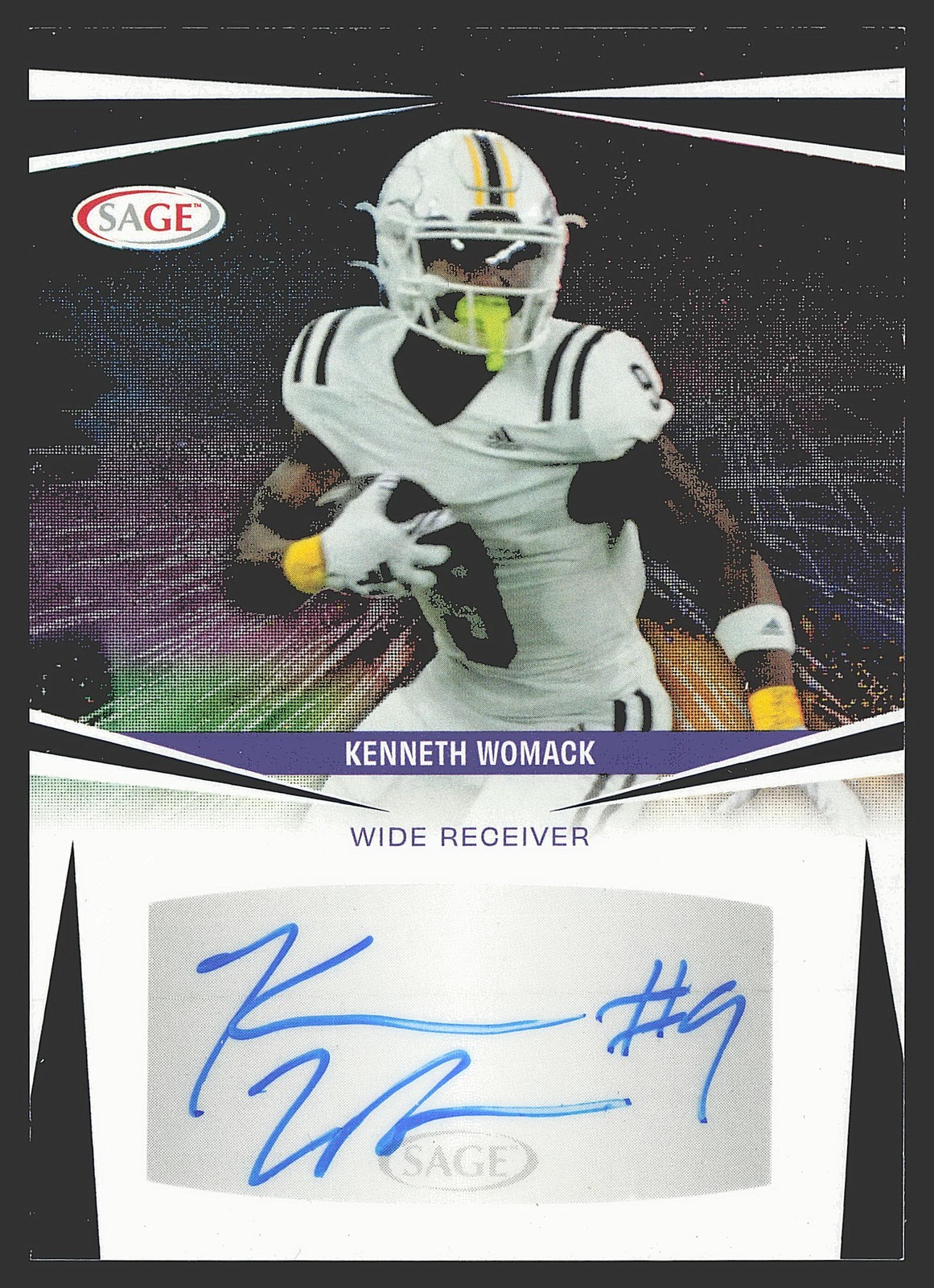 2025 SAGE HIT #A-KW2 Kenneth Womack Autographs Blue (High Series) AU