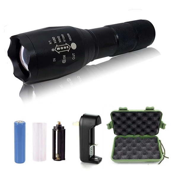 Taschenlampe Cree XM-L T6 Led Aufladbar Taktische Taschenlampen Wasserdicht Zoom-image