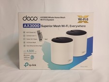 TP-LINK Deco X55 AX3000 Whole Home Mesh Wi-Fi 6 System 2-Pack 4500 Sq. Ft Used