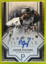 2023 Topps Five Star Liover Peguero Pittsburgh Pirates #FSA-LPE Auto