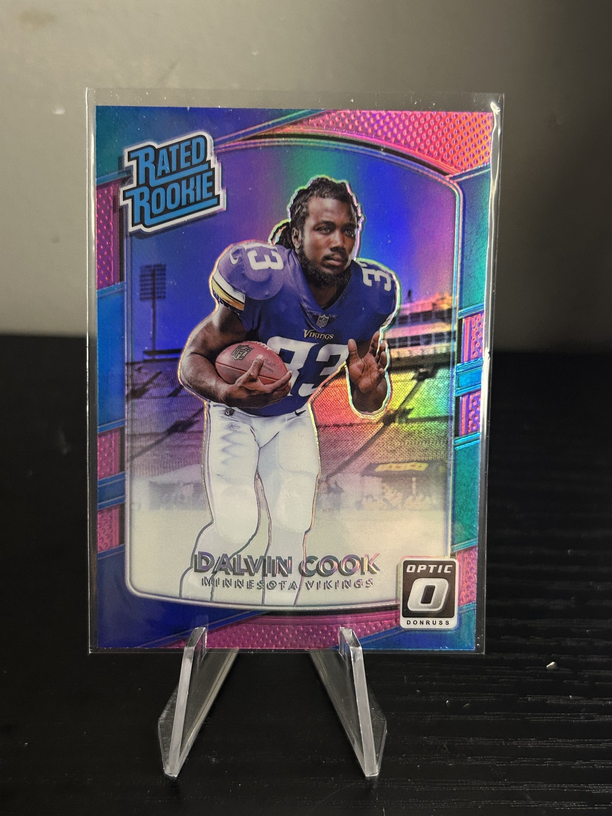 2017 Donruss Optic #193 Dalvin Cook Pink
