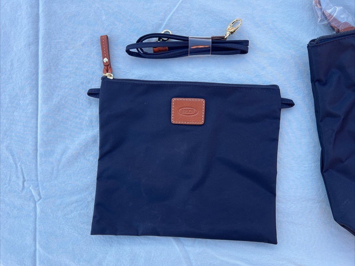 Bric's BRICS X Bag Shopping Medium Nylon Tote 3 in 1 Navy Ocean