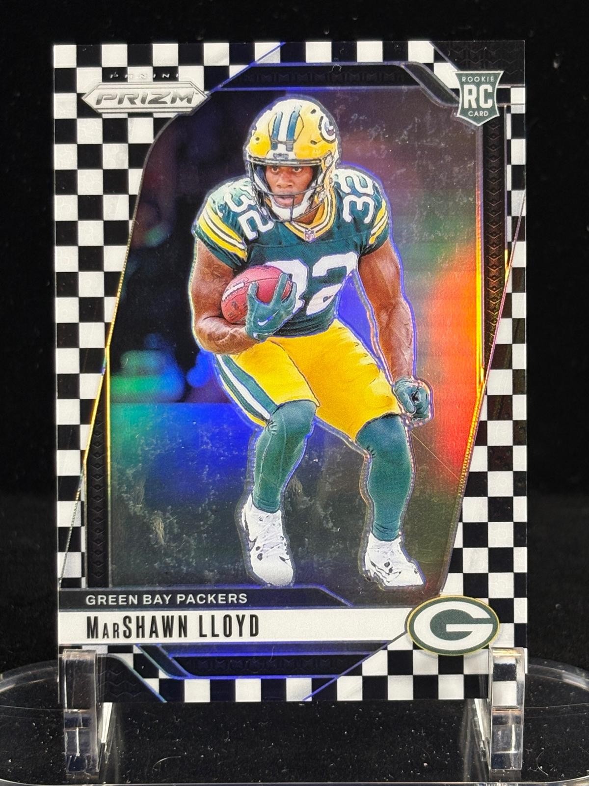 2024 Panini Prizm #374 MarShawn Lloyd Black and White Checker