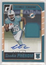 2016 Donruss Rookie Phenom Auto Jersey Relics Leonte Carroo #13 Auto 0o9