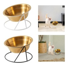 Kippbarer erhöhter Katzennapf Snackbehälter Schutz Haustier Hals Bewässerung und Fütterung