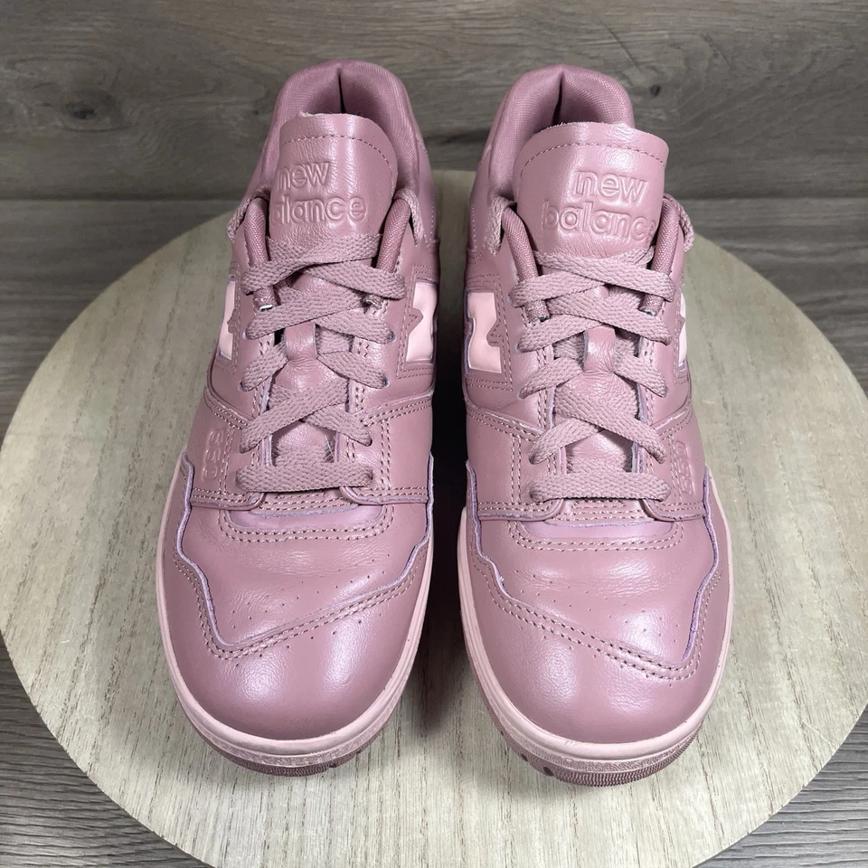 New Balance 550 Shoe Monochromatic Pack Rosewood Pink Men Size 7.5 Womens Size 9 - Image 3 of 4