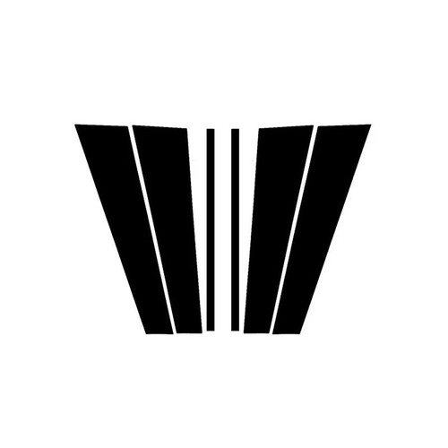 6x Window Door Pillar Posts Cover Trim Decal For Range Rover L405 Vogue 14-2021 - Picture 5 of 19
