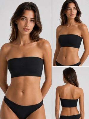 SKIMS Fits Everybody Bandeau Bra | Onyx | Size S