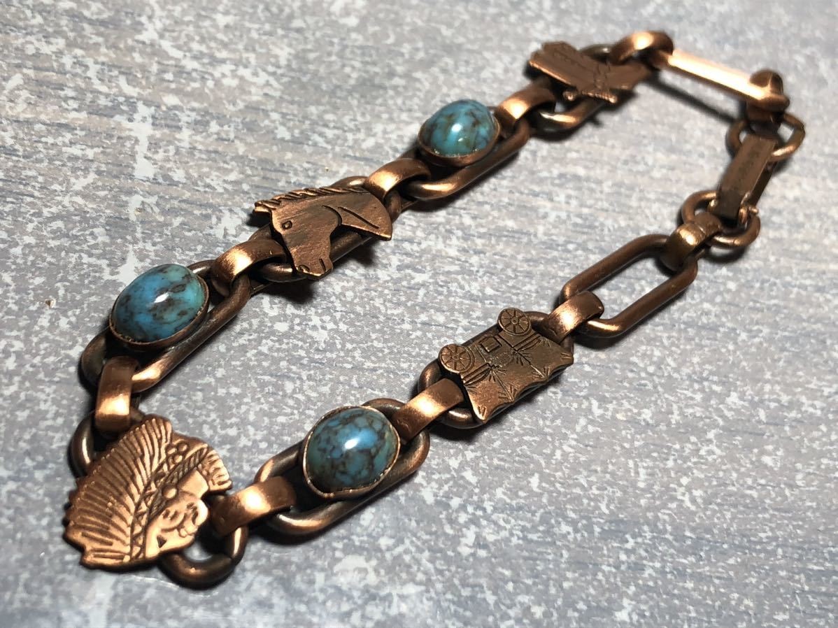 Solid copper turquoise bracelet SOLID COPPER copp… - image 10