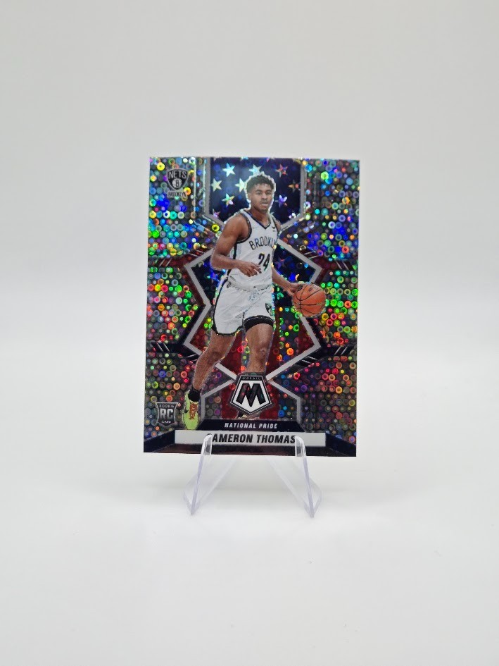 Cameron Thomas 2021-22 Panini Mosaic RC Fast Break SP #255 Nets