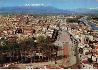 66 PERPIGNAN AJ#MK509 VUE GENERALE LA PROMENADE ET LE CANIGOU