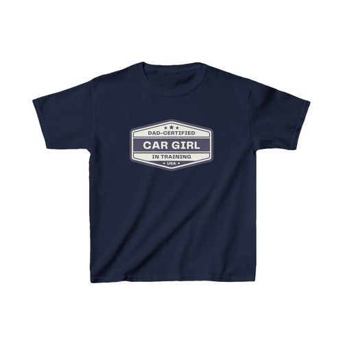 Car Girl in Training Kids T-Shirt - Gift for kid Car Enthusiasts Dad-approved - Picture 16 of 21