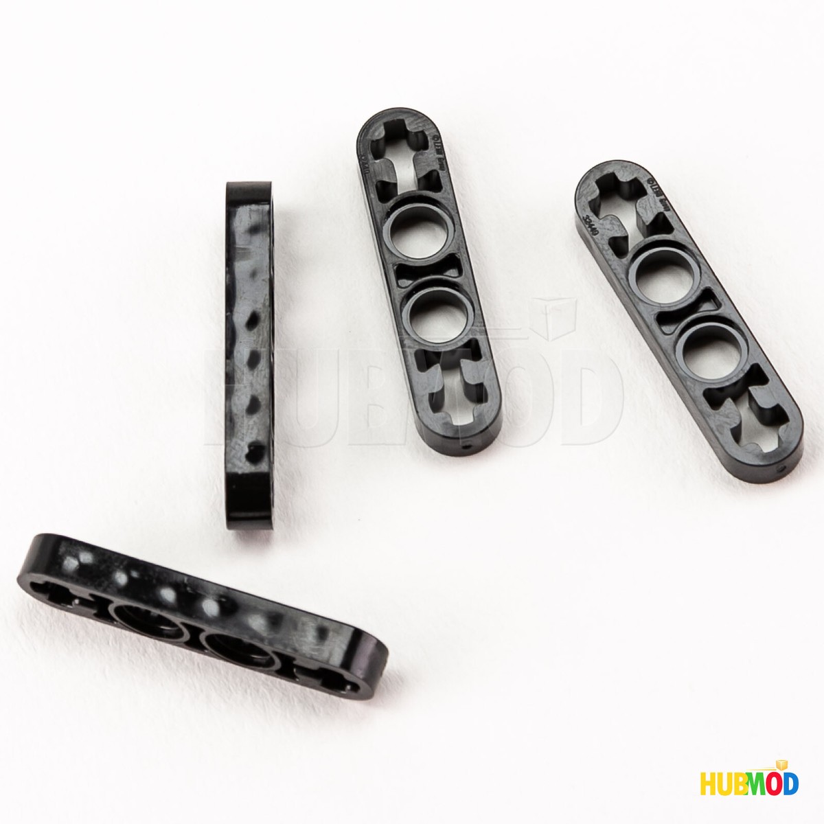 Lot of 4 Genuine LEGO Black Technic 32449 1x4 Thin Liftarm