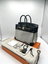Hermes Birkin 25 Quadrille - Gris Misty - Brand New Boxed