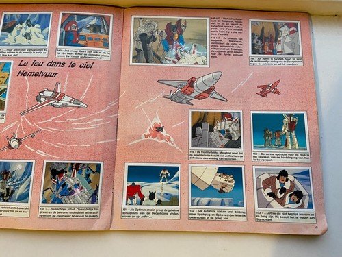 Transformers G1 1986 vintage PANINI used album book complete dutch - Picture 11 of 14
