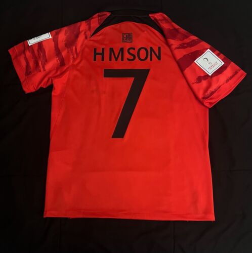 H M Son #7 South Korea Home Jersey Medium 2022 World Cup Soccer Football M - Picture 1 of 8
