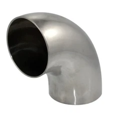 3" 76 mm Sanitary Weld 90 Degree Elbow Pipe Stainless Steel SS 316 US stock