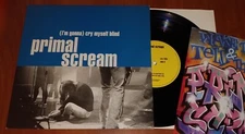 PRIMAL SCREAM CRY MYSELF BLIND 10" VINYL EP w/POSTER *UK* PRESS 1994 PORTISHEAD