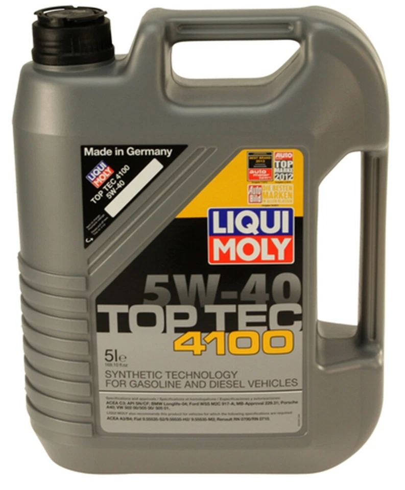 Kit de troca de óleo com LiquiMoly TopTec 5W-40 + filtro MANN HU816x compatibilidade abaixo - Imagem 3 de 4