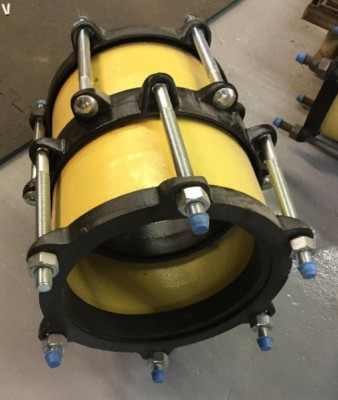 Romac Industries RR501 Repair Coupling 8''  (9.05''-9.30'') For Cast Iron / PVC