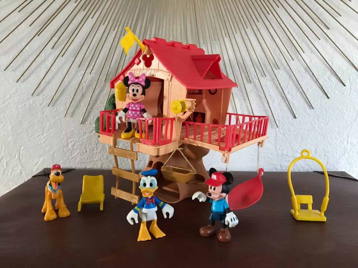 Mickey House in the Tree Figure Toy Pretty Perched Cabin Sounds