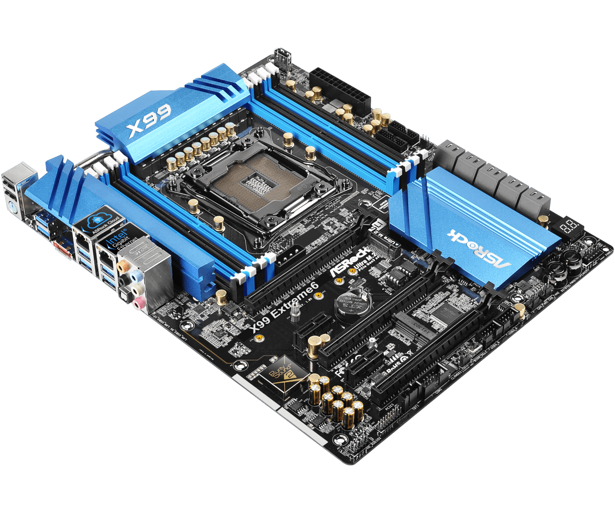 ASRock X99 Extreme 6 Motherboard Intel X99 DDR4 LGA 2011-3 M.2 ATX 