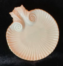 Lenox Shell Trinket Plate With 24 Karat Gold Rim. Candy Or Nut Dish. Fine China