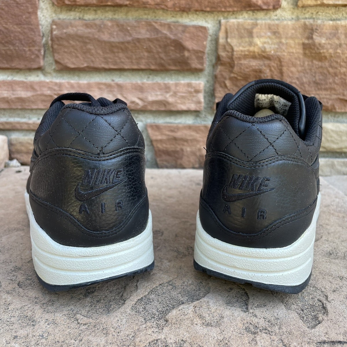 Nike Air Max 1 Premium Quilted Pack Black Size 9 Rare 2008  display picture 2