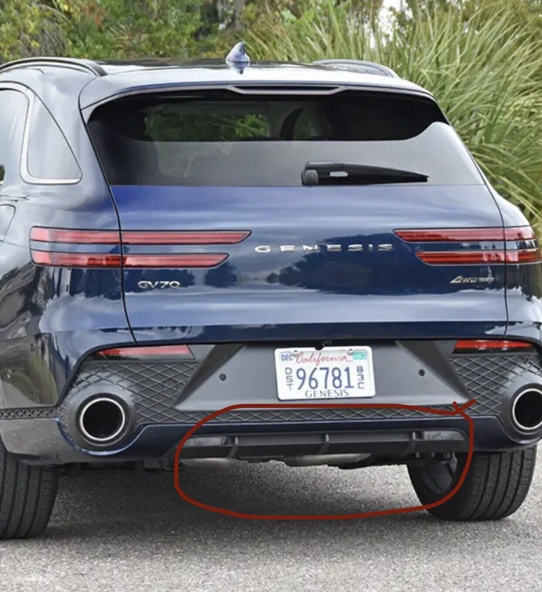 REAR Bumper Skid Plate Lower Bumper 86670AR500 ⭐OEM⭐ 3.5L GV70