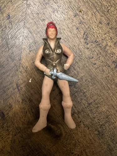 He-Man MOTU Vintage 1984 Rubber Eraser Teela Mini Action Figure Masters Universe