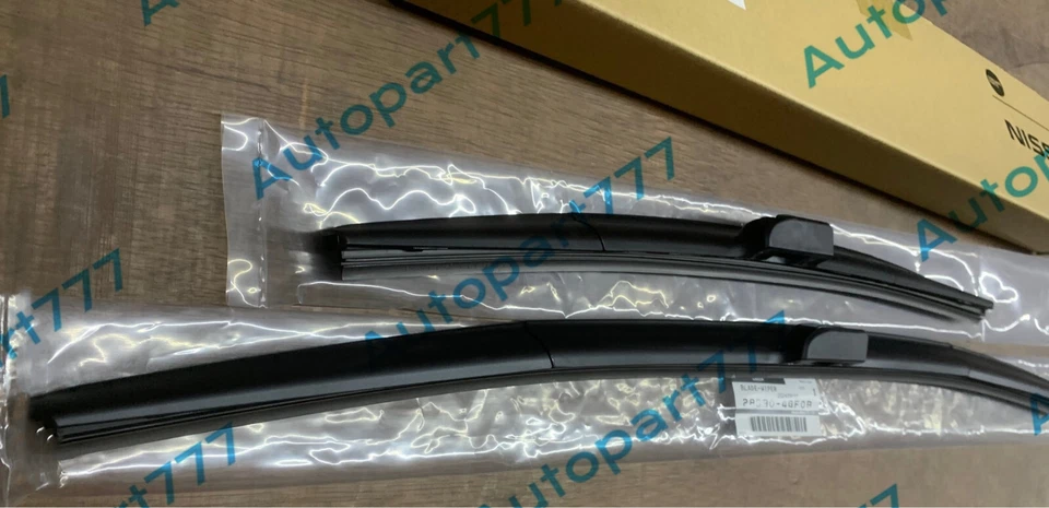 Par genuino de limpiaparabrisas delantero OEM para Nissan Leaf MK1 LHD 2011-2017 Foto 3 de 4