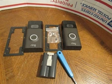 lot of 2 Ring Video Doorbells 2 Wi-Fi 1080p HD Camera Venetian Bronze