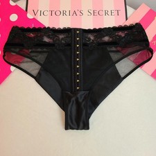 Victoria's Secret LUXE Velvet Satin Mesh Mid-rise Cheeky Panty Size Sm
