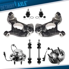 8pc RWD Front Knuckles Wheel Hub Ball Joint Sway Bar for Yukon Tahoe Sierra 1500