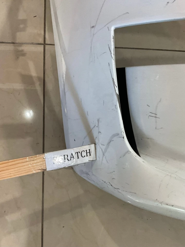 Cubierta de parachoques delantero blanca Tesla Model X 2016-2021 CAPA Foto 3 de 4