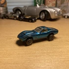Hot Wheels Redline 1968 Custom Corvette US Aqua