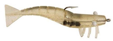 {4-PACK} D.O.A. 4" Shrimp, 1/2 oz 3-pack (12 Total) - Near Clear