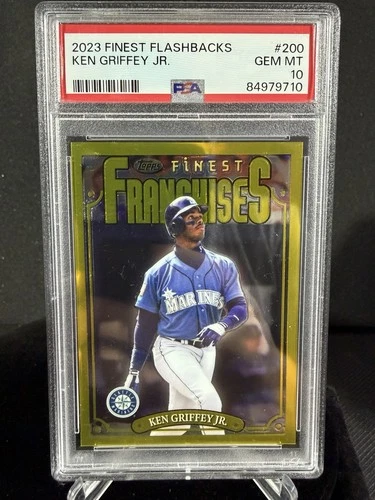 PSA 10 Ken Griffey Jr 2023 Topps Finest Flashbacks Finest Franchises #200 Marine